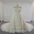 Sleeveless Sweetheart Lace Latest Design Wedding Dress